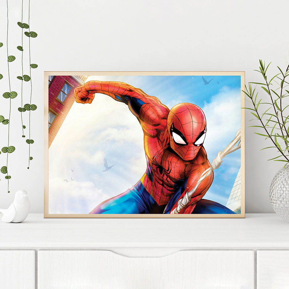 Spiderman - Full Round Drill Diamond Painting 40*30CM