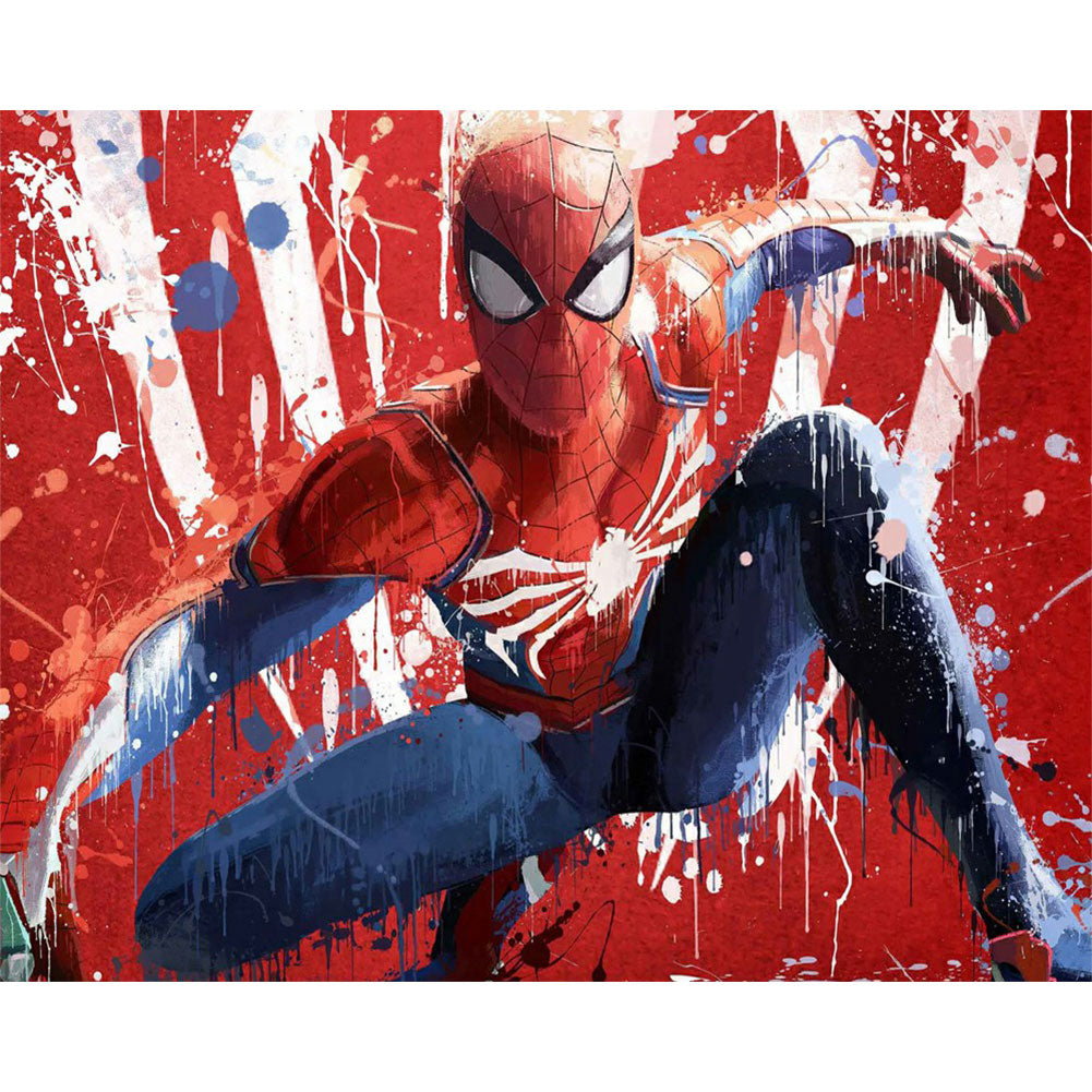 Spiderman - Full Round Drill Diamond Painting 40*30CM