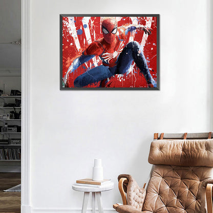 Spiderman - Full Round Drill Diamond Painting 40*30CM