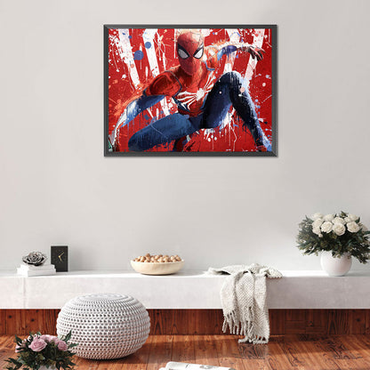 Spiderman - Full Round Drill Diamond Painting 40*30CM