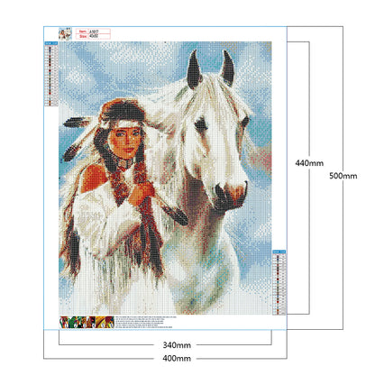 Hunting Woman - Full Round Drill Diamond Painting 40*50CM