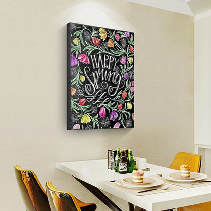 Spring Flowers In English - Full Round Drill Diamond Painting 30*40CM