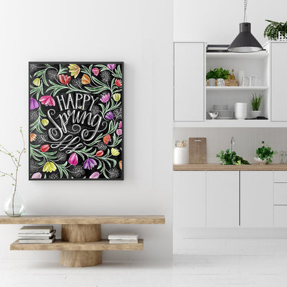 Spring Flowers In English - Full Round Drill Diamond Painting 30*40CM