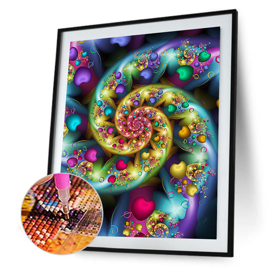 Colorful Swirls - Full Round Drill Diamond Painting 50*60CM