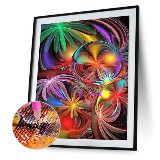 Colorful Abstract Painting - Full Round Drill Diamond Painting 50*60CM