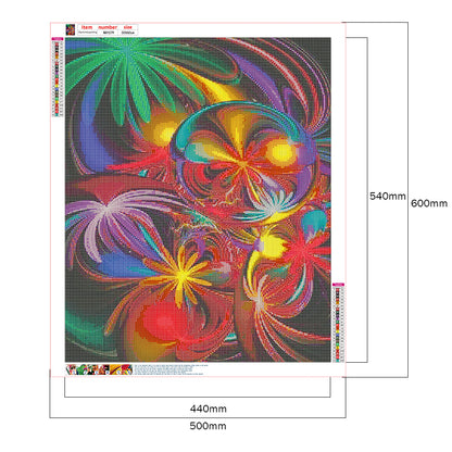 Colorful Abstract Painting - Full Round Drill Diamond Painting 50*60CM