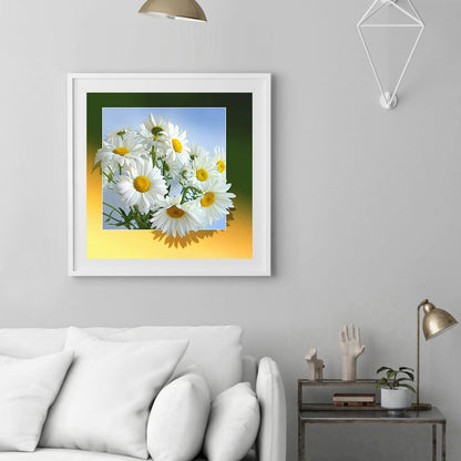 Chrysanthemum - Full Square Drill Diamond Painting 30*30CM