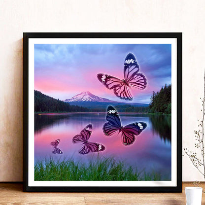 Butterfly - Full Square Drill Diamond Painting 40*40CM