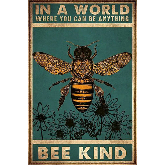 Bee Abstract Painting - Full Round Drill Diamond Painting 30*40CM