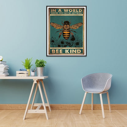 Bee Abstract Painting - Full Round Drill Diamond Painting 30*40CM