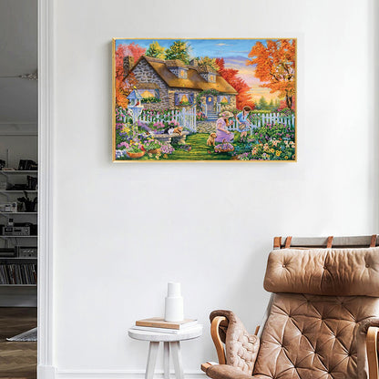 House Scenery - Full Round Drill Diamond Painting 40*30CM
