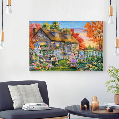 House Scenery - Full Round Drill Diamond Painting 40*30CM