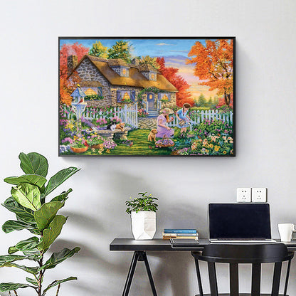 House Scenery - Full Round Drill Diamond Painting 40*30CM