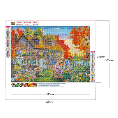 House Scenery - Full Round Drill Diamond Painting 40*30CM