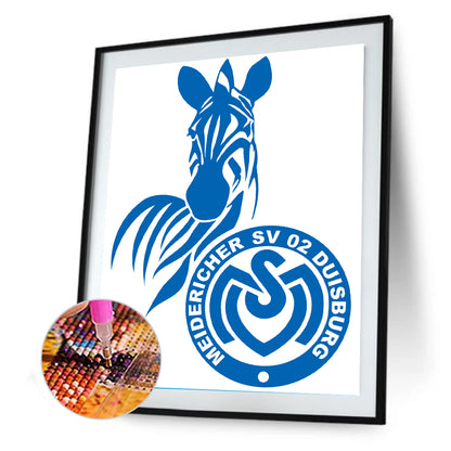 Duisburg Logo - Full Round Drill Diamond Painting 30*40CM