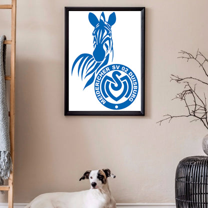 Duisburg Logo - Full Round Drill Diamond Painting 30*40CM