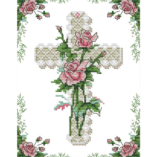 Heart Of Rose - 11CT Counted Cross Stitch 26*35CM