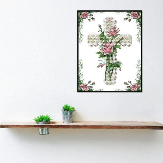 Heart Of Rose - 11CT Counted Cross Stitch 26*35CM