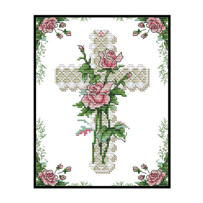 Heart Of Rose - 11CT Counted Cross Stitch 26*35CM