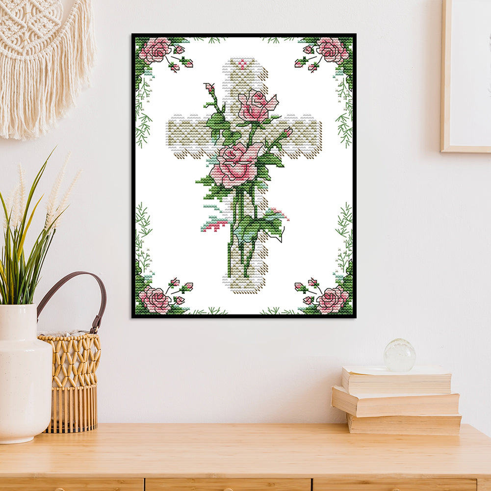 Heart Of Rose - 11CT Counted Cross Stitch 26*35CM