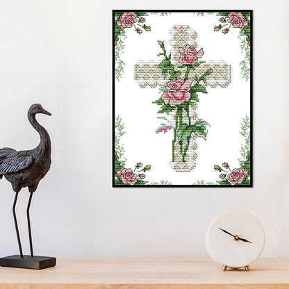 Heart Of Rose - 11CT Counted Cross Stitch 26*35CM