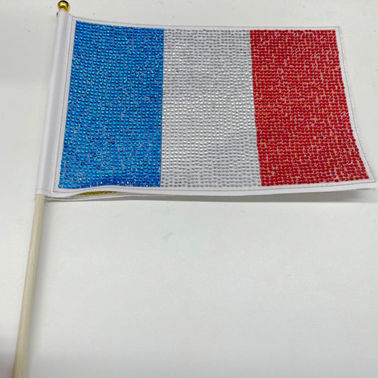 Mini Handheld Flags Diamond Painting Drilling Small National Flag with Pole