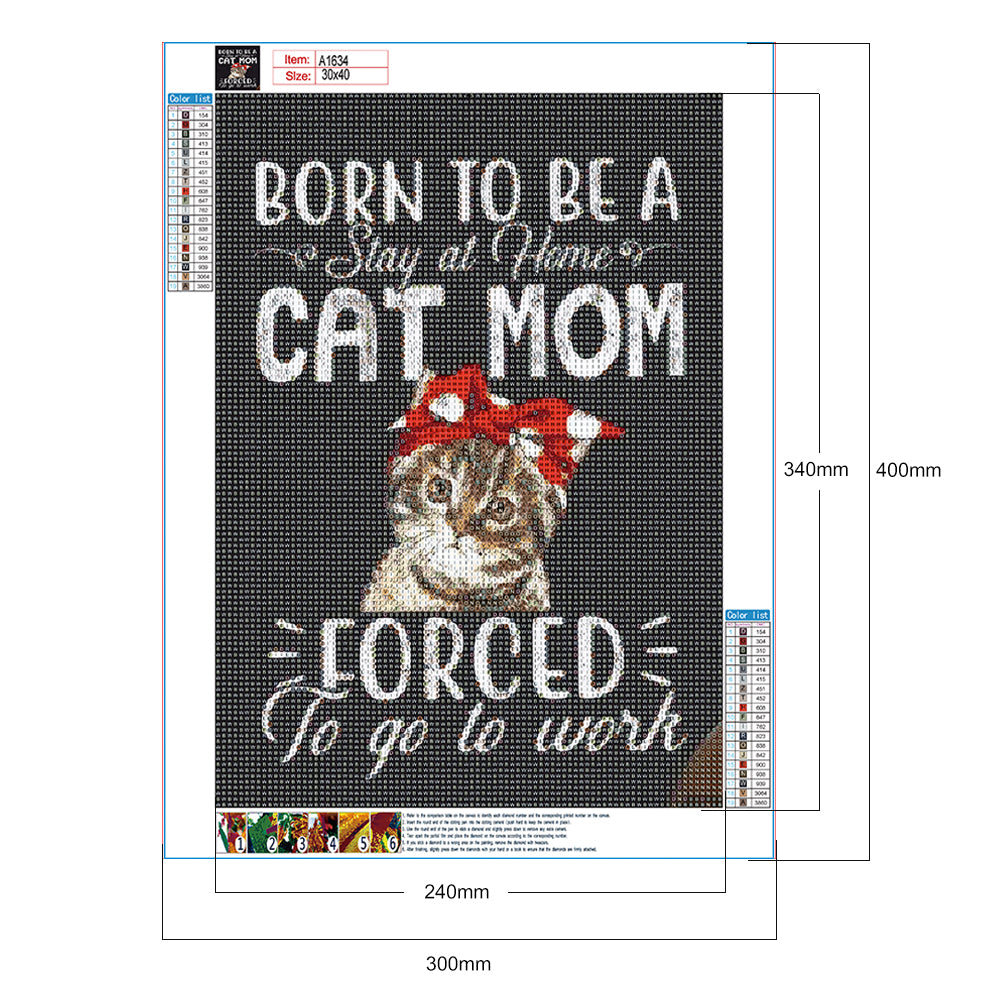 Small Animal Calligraphy And Painting - Full Round Drill Diamond Painting 30*40CM