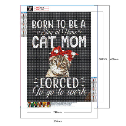 Small Animal Calligraphy And Painting - Full Round Drill Diamond Painting 30*40CM