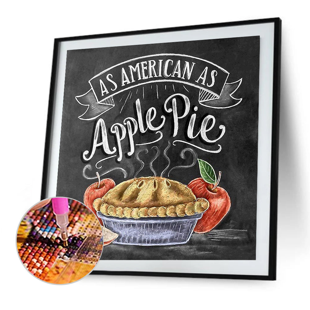 Chalkboard Drawing - Full Round Drill Diamond Painting 30*30CM