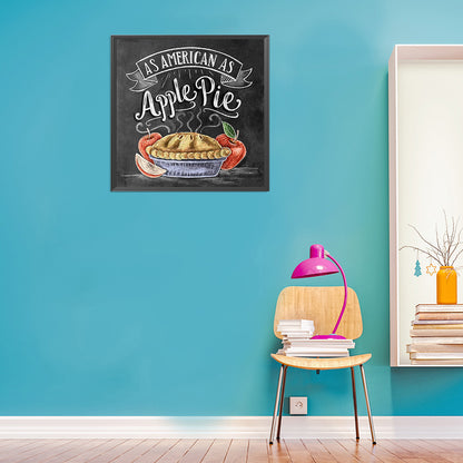 Chalkboard Drawing - Full Round Drill Diamond Painting 30*30CM