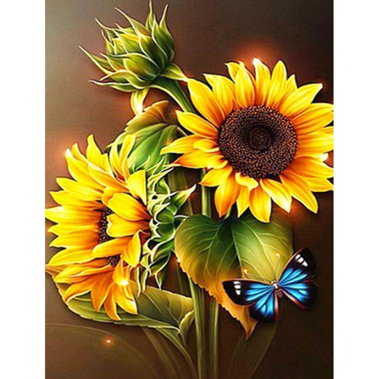 Sunflower Bouquet - Full Round Drill Diamond Painting 30*40CM