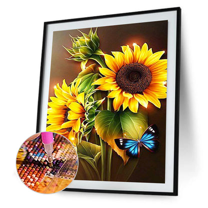 Sunflower Bouquet - Full Round Drill Diamond Painting 30*40CM