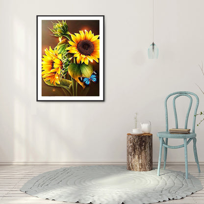 Sunflower Bouquet - Full Round Drill Diamond Painting 30*40CM