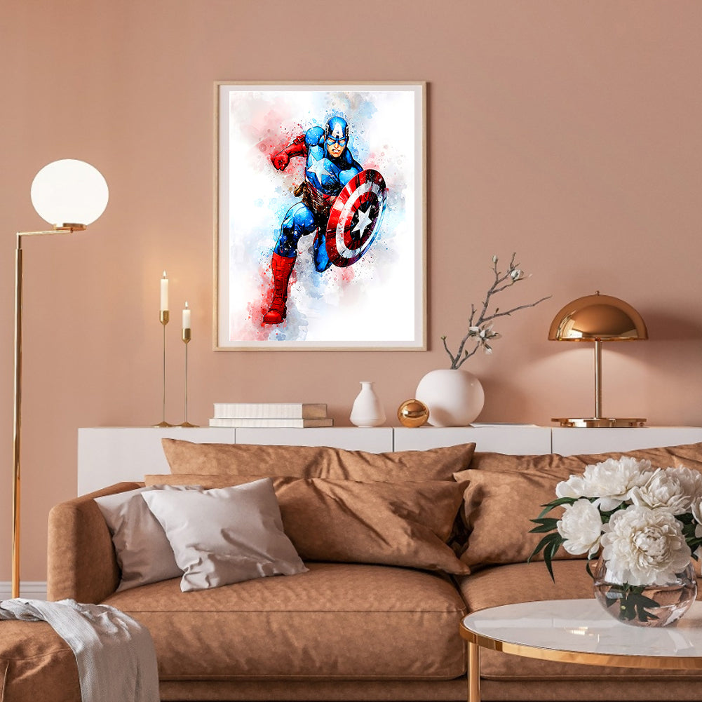 Marvel Superheroes - Full Round Drill Diamond Painting 30*40CM