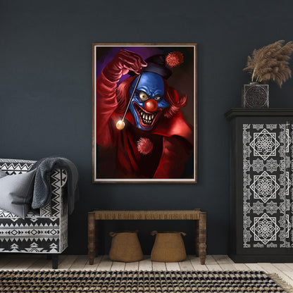 Evil Clown - Full Round Drill Diamond Painting 50*60CM