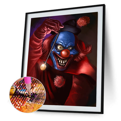 Evil Clown - Full Round Drill Diamond Painting 50*60CM