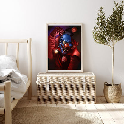 Evil Clown - Full Round Drill Diamond Painting 50*60CM