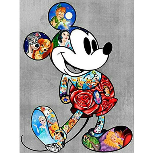 Mickey Mouse - Full Round Drill Diamond Painting 30*40CM