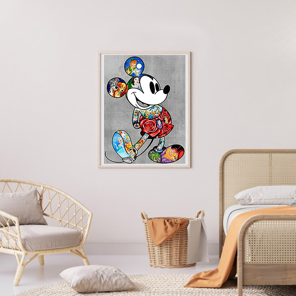 Mickey Mouse - Full Round Drill Diamond Painting 30*40CM