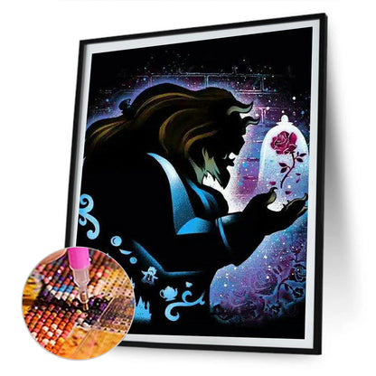 Silhouette Disney - Full Round Drill Diamond Painting 50*60CM