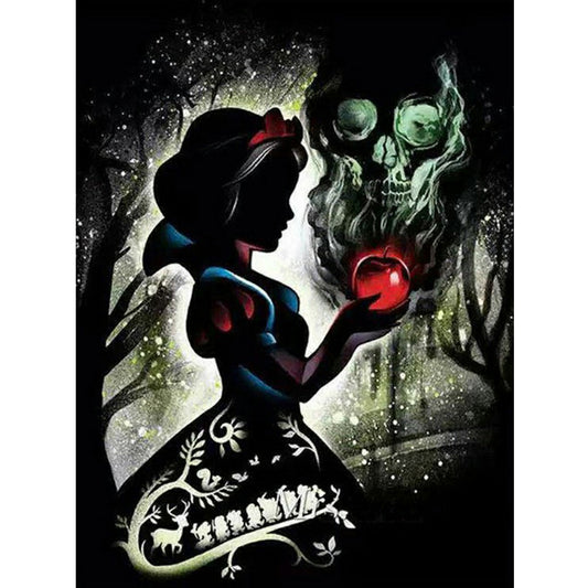 Silhouette Disney - Full Round Drill Diamond Painting 50*60CM