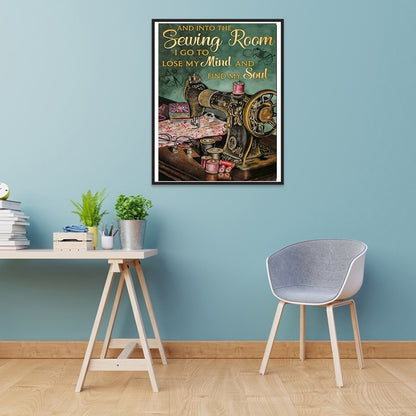 Sewing Machine - Full Round Drill Diamond Painting 50*60CM