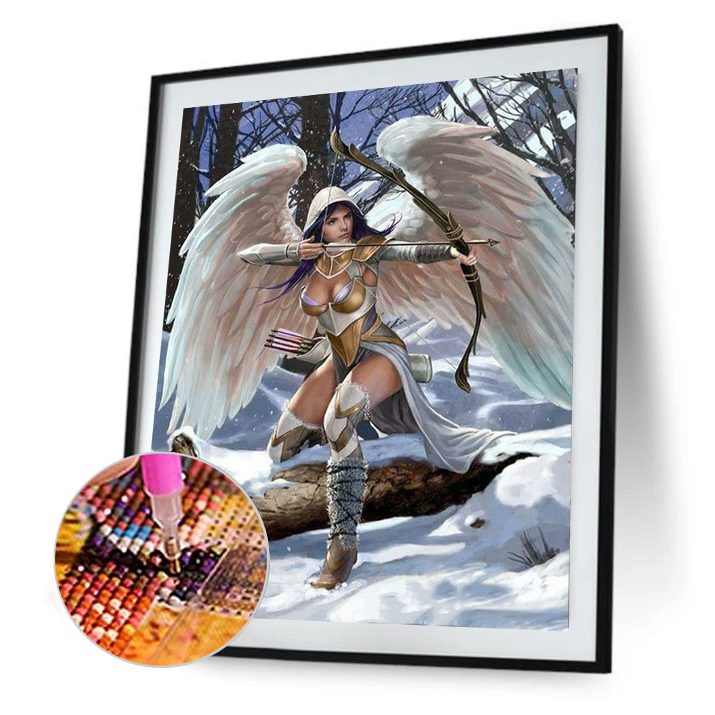 Winged Goddess - Full Round Drill Diamond Painting 30*40CM