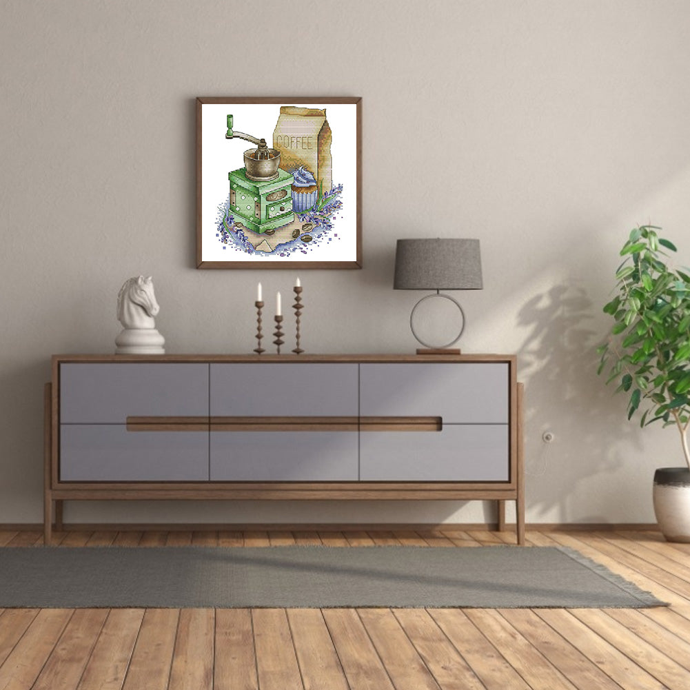 Coffee Two - 11CT Counted Cross Stitch 27*34CM