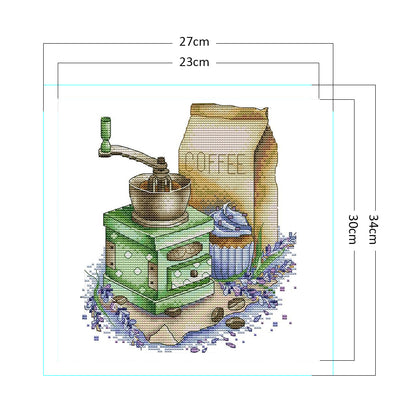 Coffee Two - 11CT Counted Cross Stitch 27*34CM