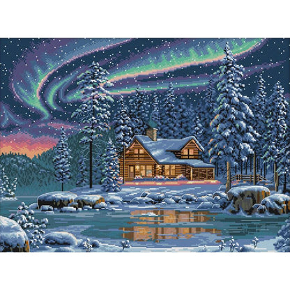 Northern Lights - 14CT Counted Cross Stitch 55*43CM