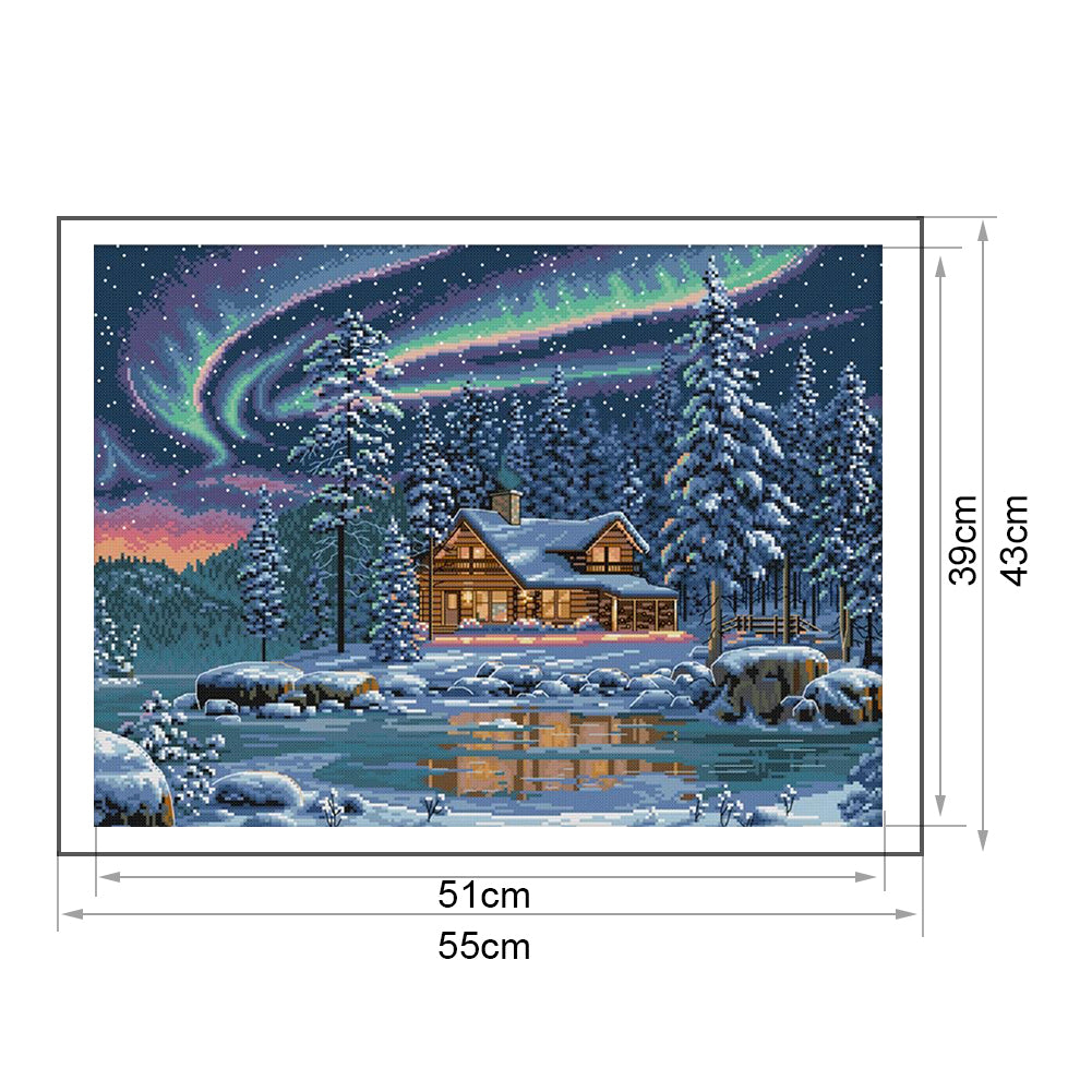 Northern Lights - 14CT Counted Cross Stitch 55*43CM