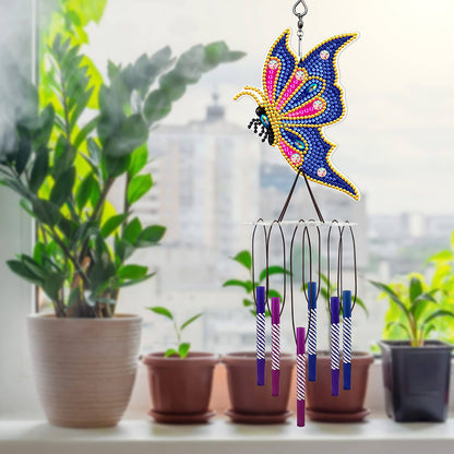 Acrylic Wind Chime Bell Pendant DIY Diamond Painting Mosaic Kit Home Decor