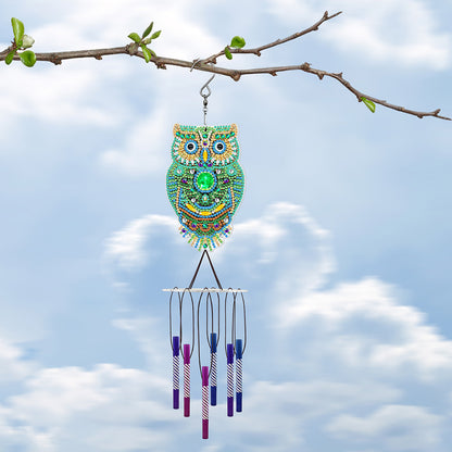 Acrylic Wind Chime Bell Pendant DIY Diamond Painting Mosaic Kit Home Decor