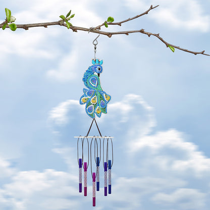 Acrylic Wind Chime Bell Pendant DIY Diamond Painting Mosaic Kit Home Decor